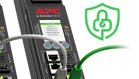 PDU com segurança cibernética aprimorada com placa de gestão de rede APC NMC 3