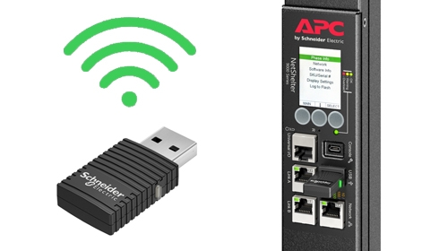 可搭配選用 APC WiFi 硬體配件的 PDU 無線網路功能